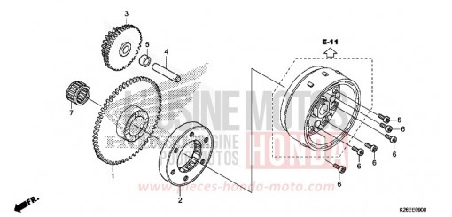 STARTING CLUTCH MSX125AH de 2017